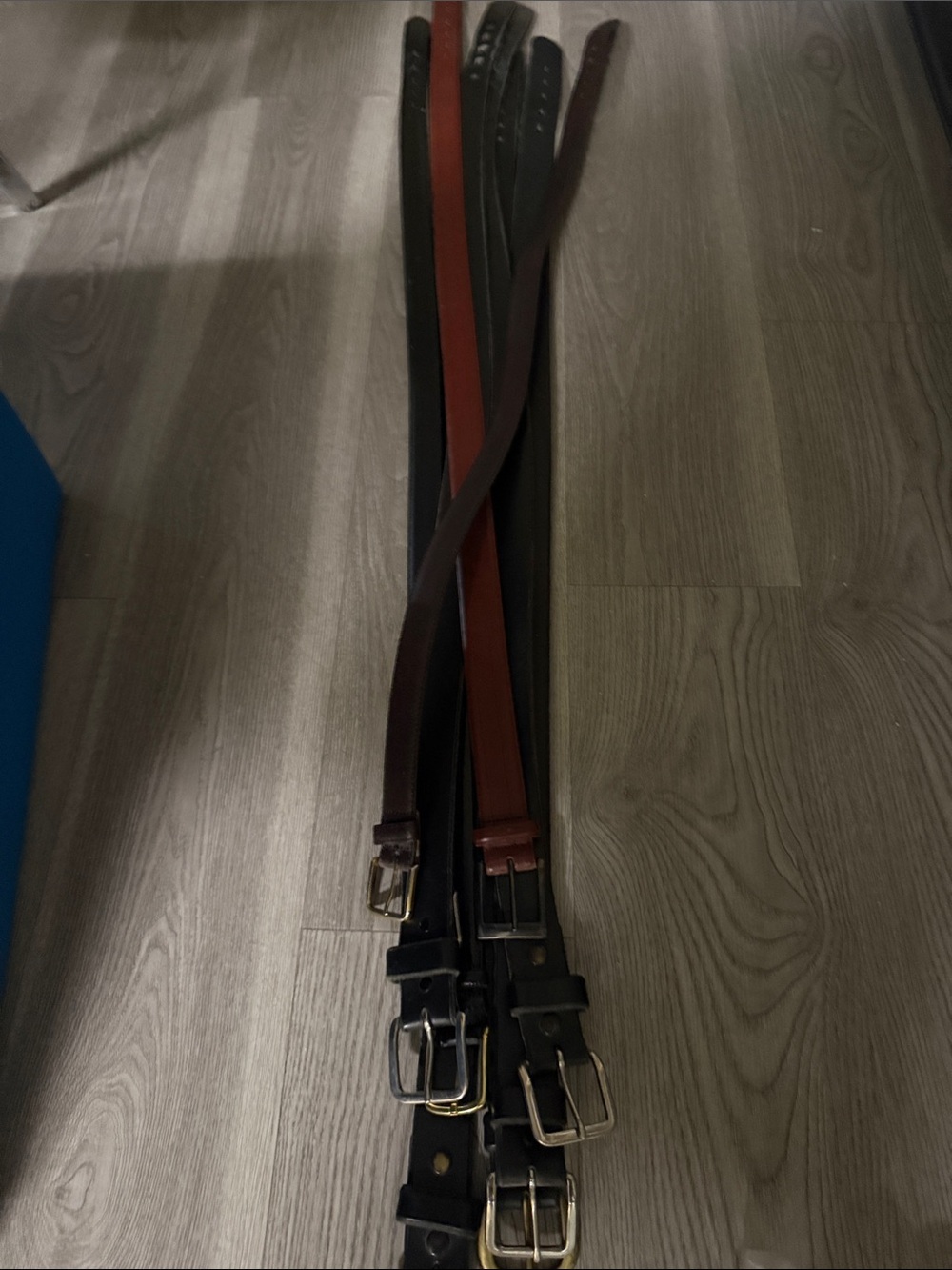 Classic Leather Belts - Black, Brown, Burgundy